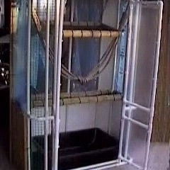Mini Jungle Gym with rope and lower bar shelf